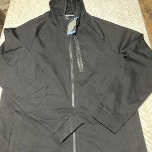 The Member's Mark Luxe Full Zip Hoodie in Black, Size Large